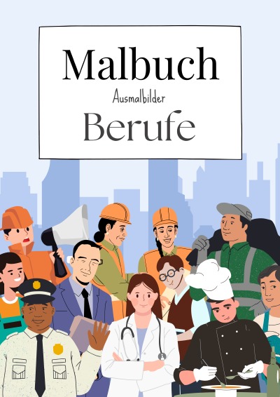 'Cover von Malbuch Ausmalbilder Berufe'-Cover