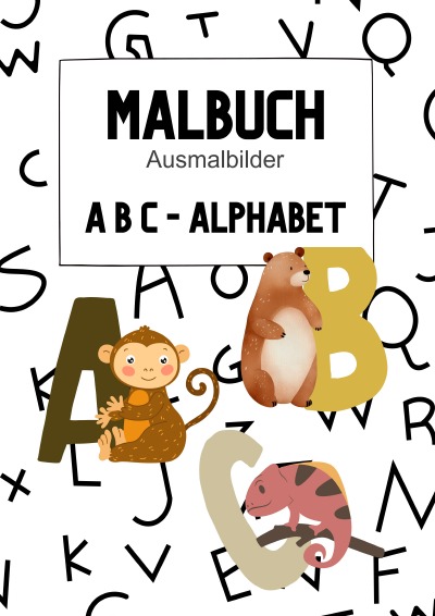 'Cover von Malbuch Ausmalbilder – ABC-Alphabet'-Cover