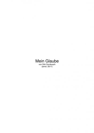 'Cover von Mein Glaube'-Cover