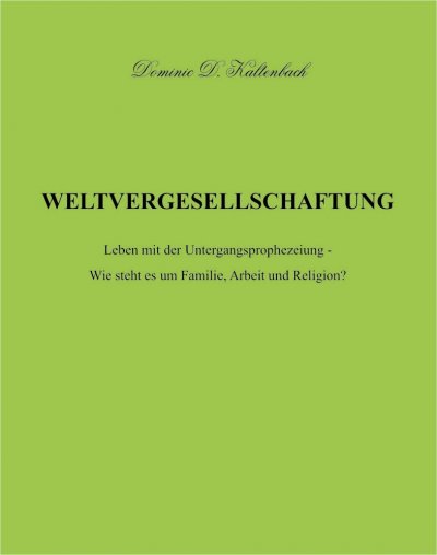 'Cover von WELTVERGESELLSCHAFTUNG'-Cover