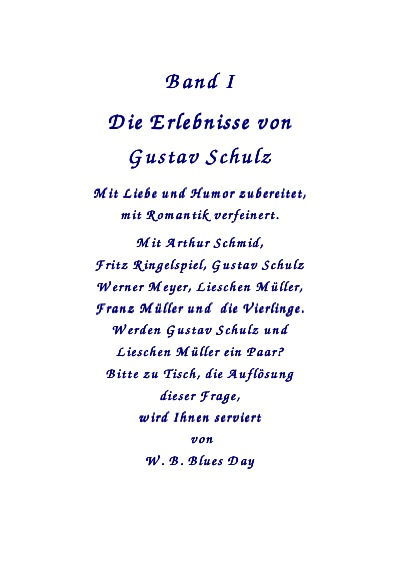 'Cover von Die Erlebnisse von Gustav Schulz'-Cover