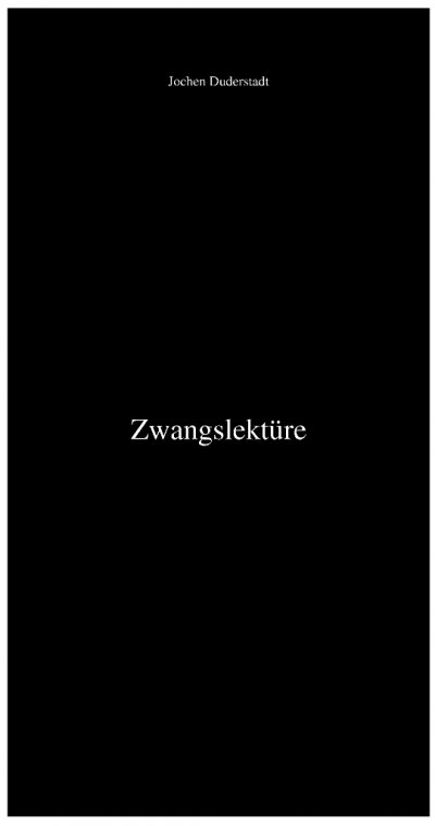 'Cover von Zwangslektüre'-Cover