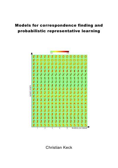 'Cover von Models for correspondence finding and probabilistic representative learning'-Cover