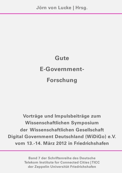 'Cover von Gute E-Government-Forschung'-Cover