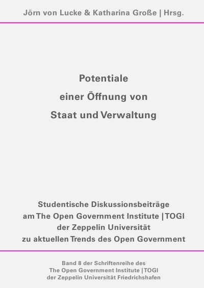 'Cover von Potentiale einer Öffnung von Staat und Verwaltung'-Cover