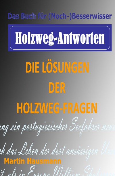 'Cover von Holzweg-Antworten'-Cover