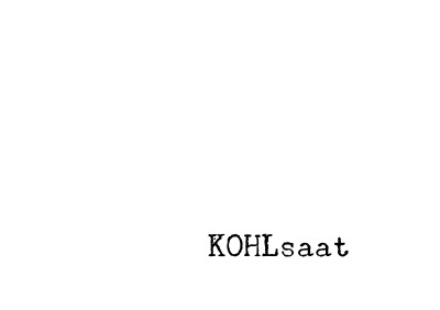 'Cover von KOHLsaat'-Cover