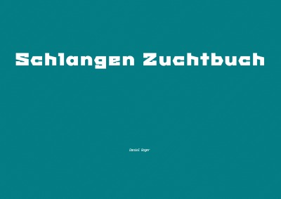 'Cover von Schlangen Zuchtbuch'-Cover