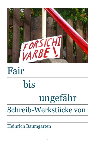 'Cover von Fair bis ungefähr'-Cover