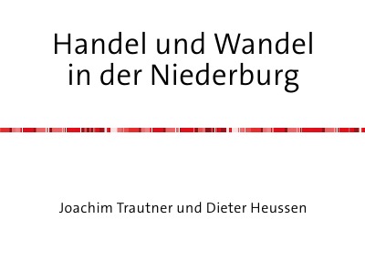 'Cover von Handel und Wandel in der Niederburg'-Cover