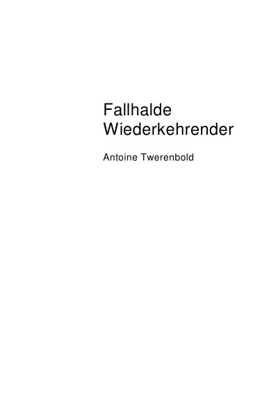 'Cover von Fallhalde Wiederkehrender'-Cover