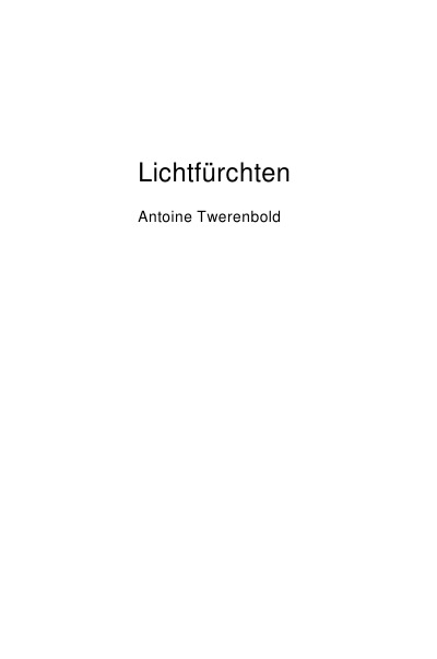 'Cover von Lichtfürchten'-Cover