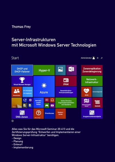 'Cover von Server-Infrastrukturen mit Microsoft Windows Server Technologien'-Cover