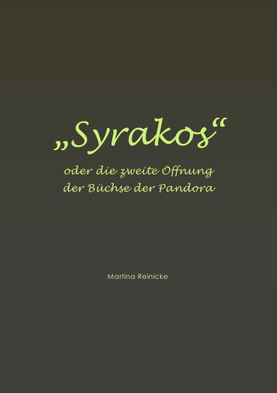 'Cover von Syrakos oder die zweite Öffnung der Büchse der Pandora'-Cover