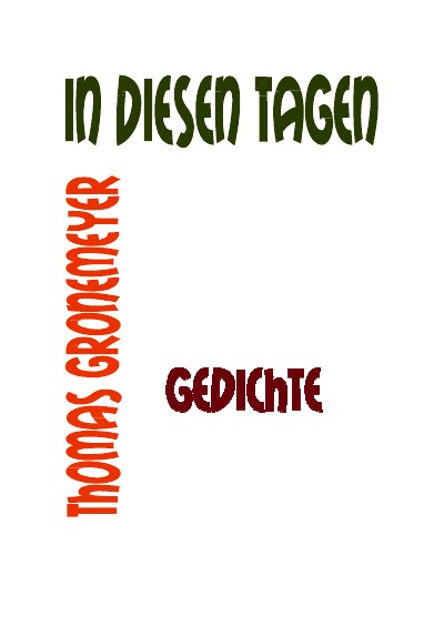 'Cover von In diesen Tagen'-Cover