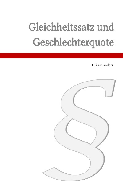 'Cover von Gleichheitssatz und Geschlechterquote'-Cover