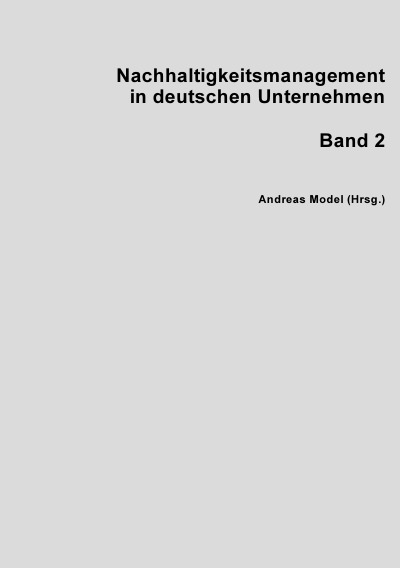 'Cover von Nachhaltigkeitsmanagement in deutschen Unternehmen Band 2'-Cover