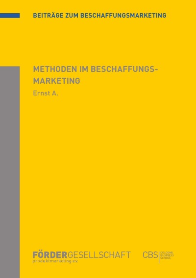 'Cover von Methoden im Beschaffungsmarketing'-Cover