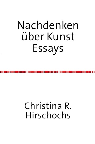 'Cover von Nachdenken über Kunst Essays'-Cover