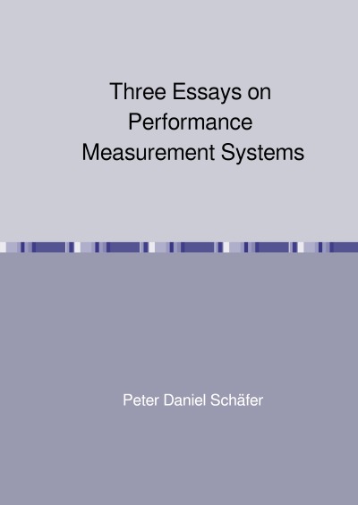 'Cover von Three Essays on Performance Measurement Systems'-Cover