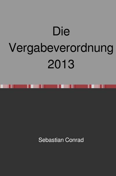 'Cover von Die Vergabeverordnung 2013'-Cover