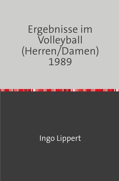 'Cover von Ergebnisse im Volleyball (Herren/Damen) 1989'-Cover