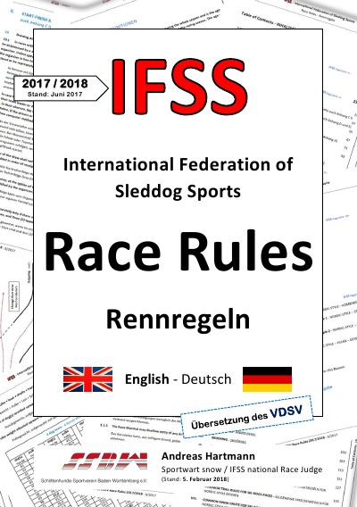 'Cover von IFSS Race Rules – Rennregeln 2017/2018'-Cover