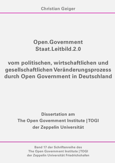 'Cover von Open.Government – Staat.Leitbild.2.0'-Cover