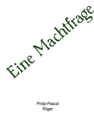 'Cover von Eine Machtfrage'-Cover