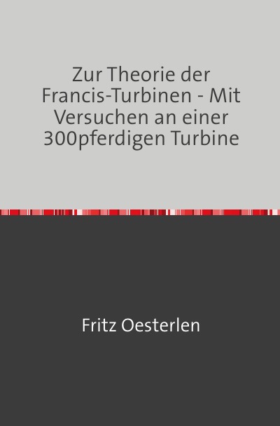 'Cover von Zur Theorie der Francis-Turbinen'-Cover