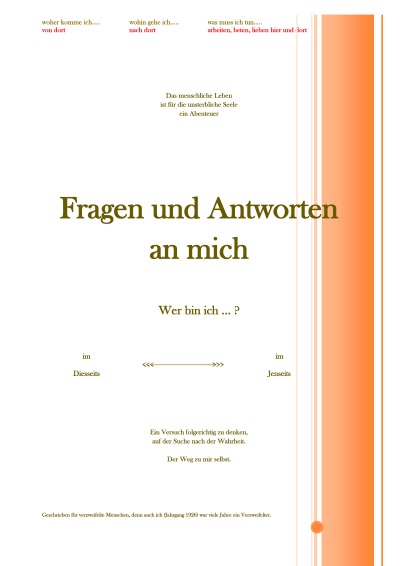 'Cover von Fragen und Antworten an mich (f)'-Cover