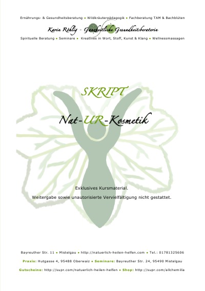 'Cover von Skript: Nat-UR-Kosmetik'-Cover