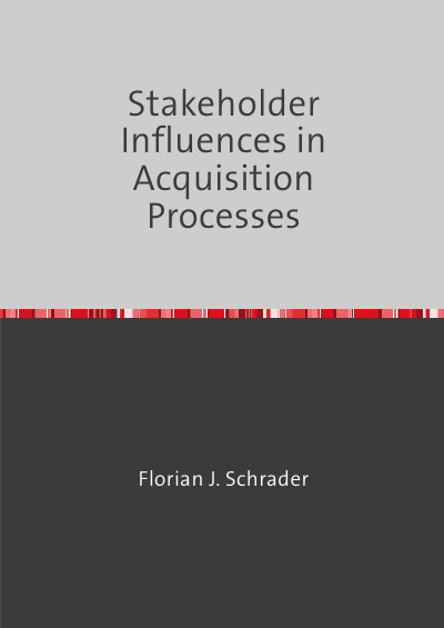 'Cover von Stakeholder Influences in Acquisition Processes'-Cover