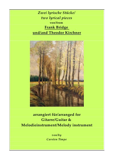 'Cover von Zwei lyrische Stücke für Gitarre und Melodieinstrument – 2 lyrical pieces for guitar and melody instrument'-Cover