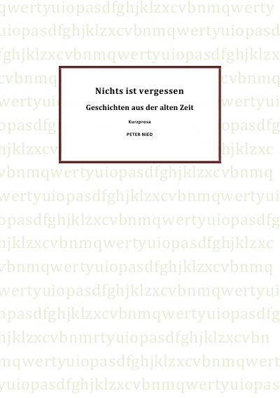 'Cover von Nichts ist vergessen'-Cover