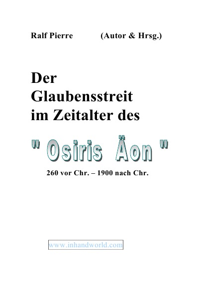 'Cover von Der Glaubensstreit im Äon des „Ossiris“'-Cover