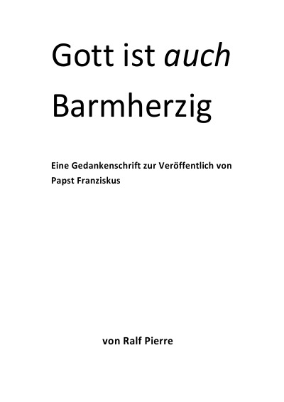 'Cover von Gitt ist  auch  Barmherzig'-Cover