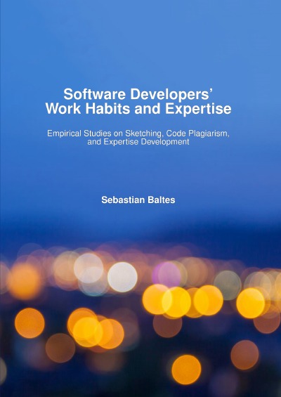 'Cover von Software Developers‘ Work Habits and Expertise'-Cover