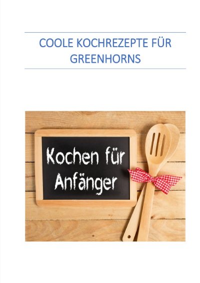 'Cover von Coole Kochrezepte für Greenhorns'-Cover