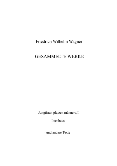 'Cover von Gesammelte Werke'-Cover